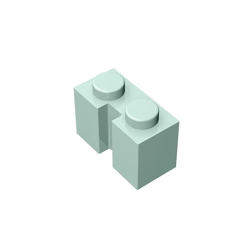 Color: light green - Gobricks GDS-798 BRICK 1X2 W. GROOVE compatible with lego 4216 children's DIY Educational Building Blocks Technical
