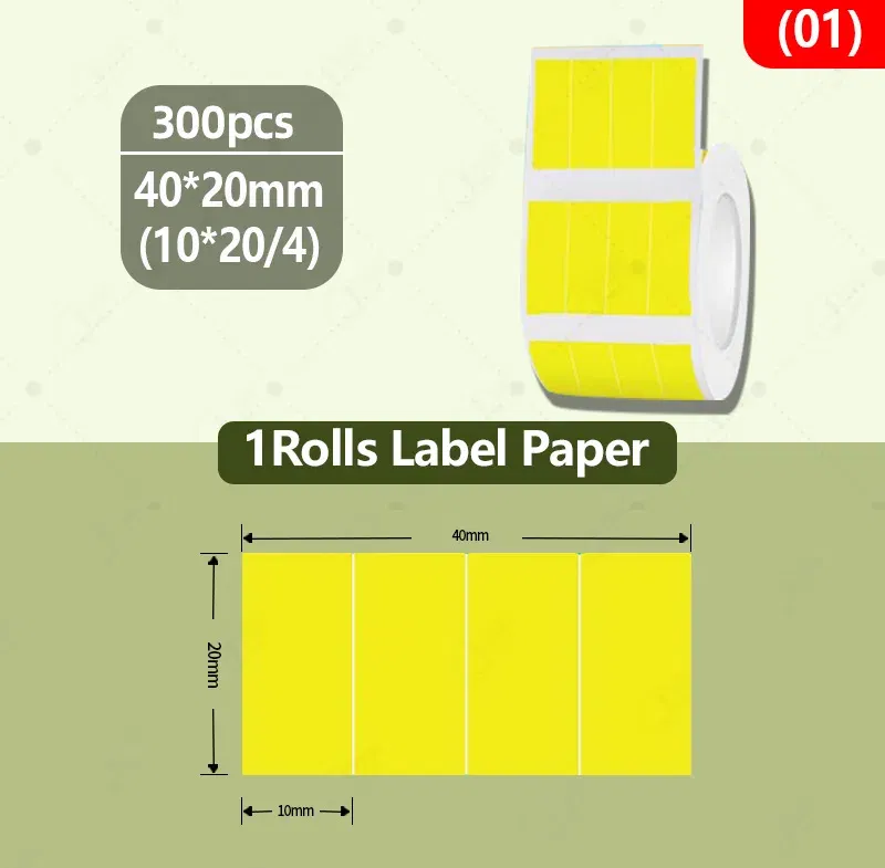 Color: Blue - NIIMBOT B21/B203/B3S label machine printing paper color label waterproof, oil resistant, tear resistant label