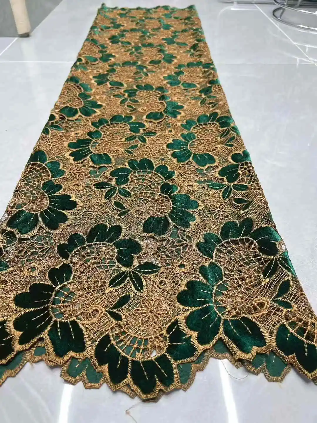 Color: SKY BLUE, Width: 120cm, Length: 5 yards - 2026 Purple African Nigerian Velvet Lace Fabric High-Quality Embroidery for Wedding Party Sewing SHXI