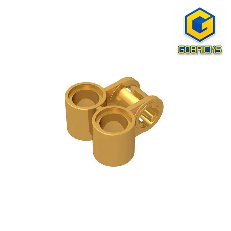 Color: Clear - Gobricks GDS-927 Technical, Axle and Pin Connector Perpendicular Double compatible with lego 32291 pieces of children's toys