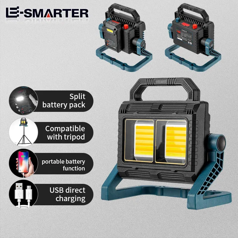 Wattage: 2.5 W - High Power LED Flashlight Waterproof Fishing Lantern Torch USB Rechargeable Powerful Searchlight Camping Lamp