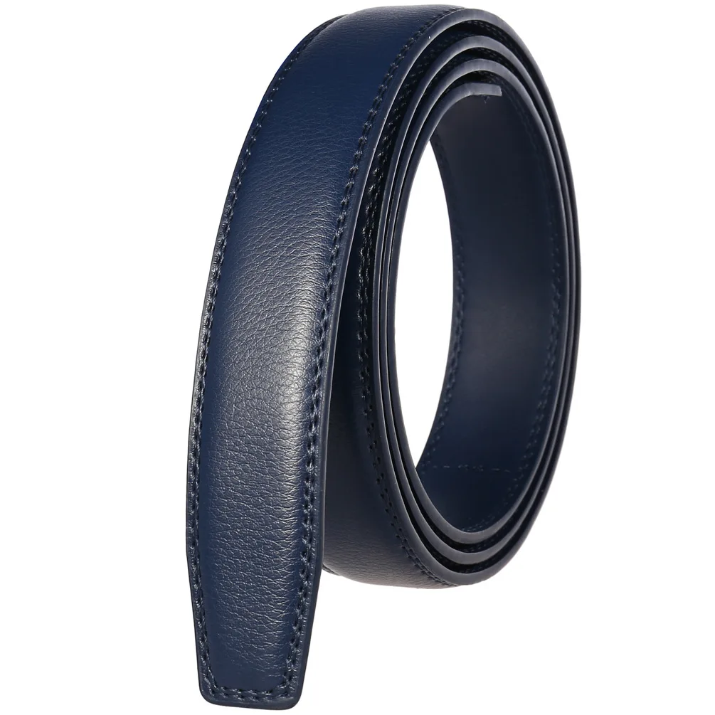 Color: army green, Belt Length: 130cm - 90-130cm Brand No Buckle 3.0cm Wide Genuine Leather Automatic Belt Body Strap Without Buckle Belts Men Good Quality No Holes
