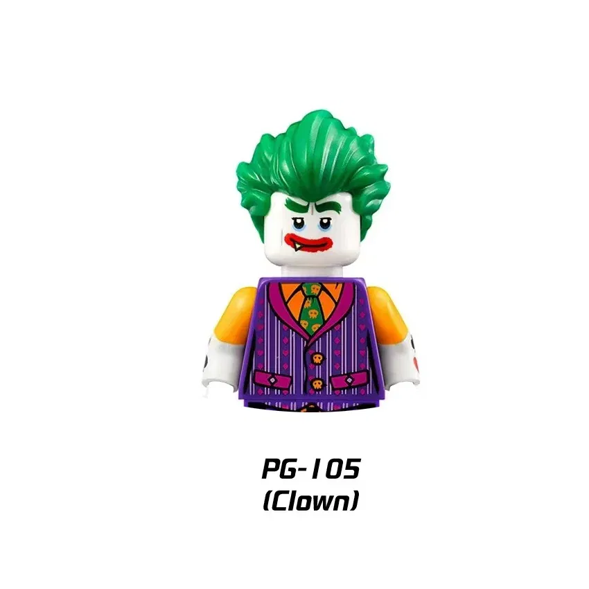 Color: WHITE - Marvel Blocks Brick Hero Batman Joker Superman Catwoman Mini Figure Building blocks Hot Toy Children's party gift