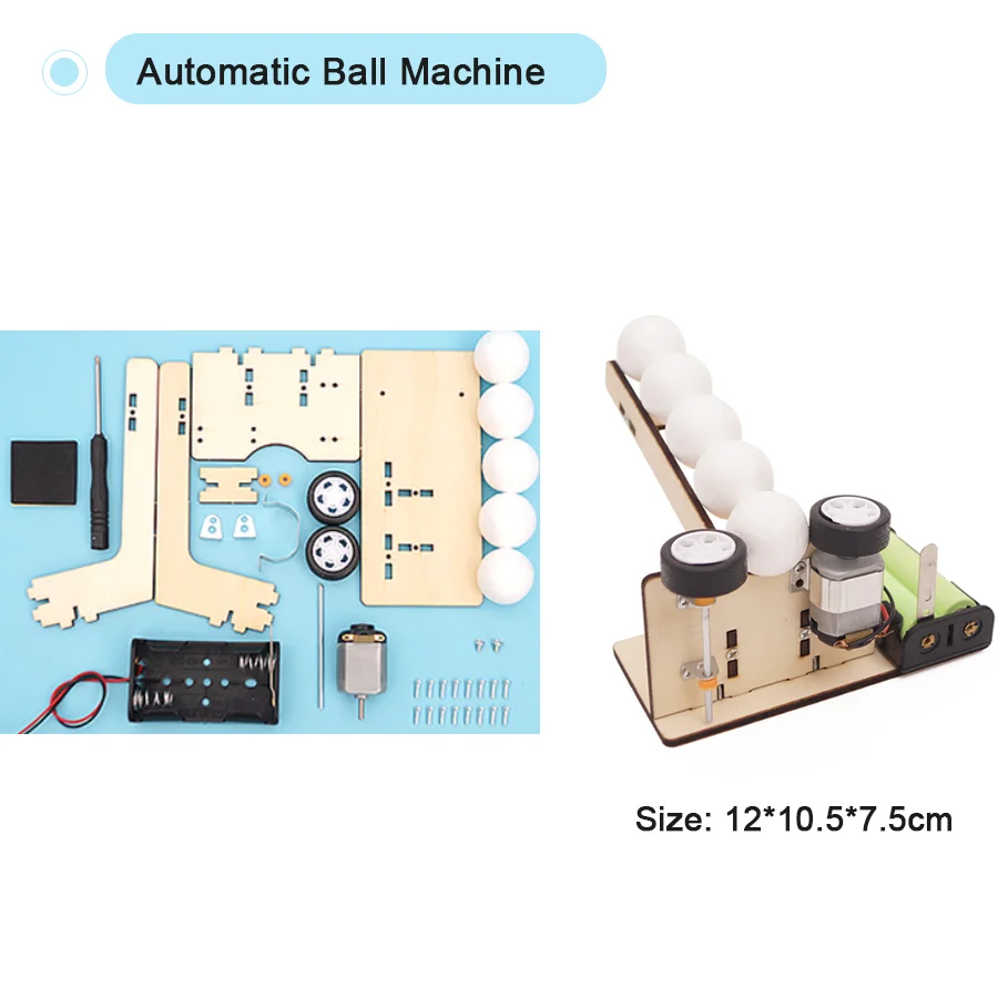 Color: SKY BLUE - DIY Handmade Small Production Physical Model Assembly Craft Technology Science Experiment Educational Toy Project for School Kid