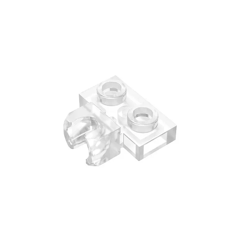 Color: WHITE - MOC PARTS GDS-850 Plate, Modified 1 x 2 with Small Tow Ball Socket on Side compatible with lego 14704 pieces of children's toys