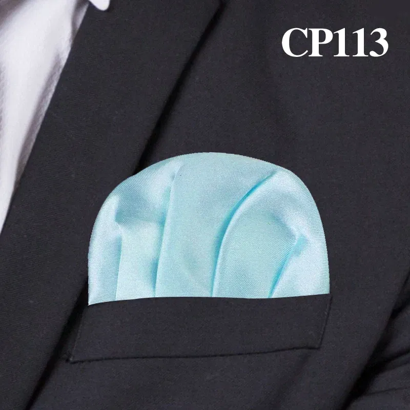 Color: Gold - Fashion Solid Silk Satin Handkerchief Candy Color Suits Pocket Square For Men Business Chest Towel Hanky Suit Napkin Hankies