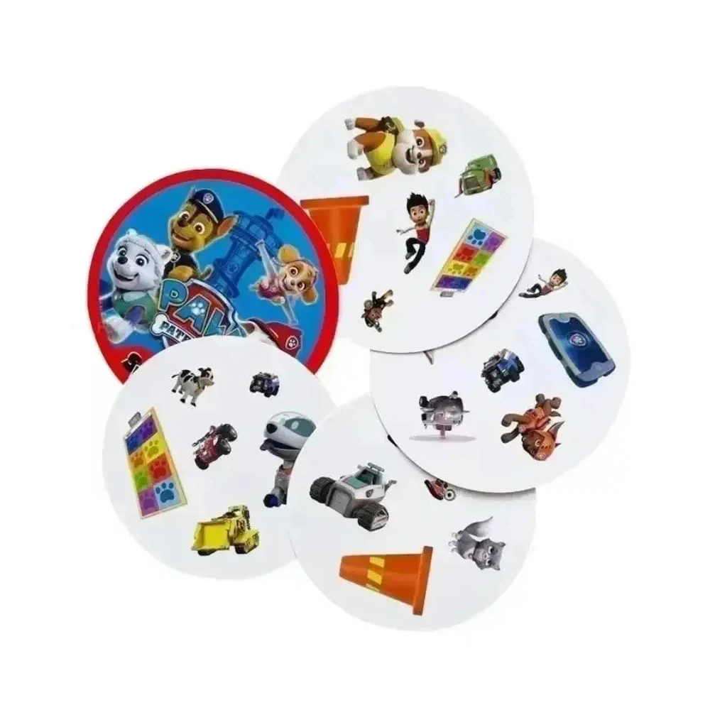 Color: WHITE - Double Juego Cards Spot It HP Dobble Card Game Party Board Holidays Sports Cartoon Animals Alphabet Kids Educational Toy Gifts