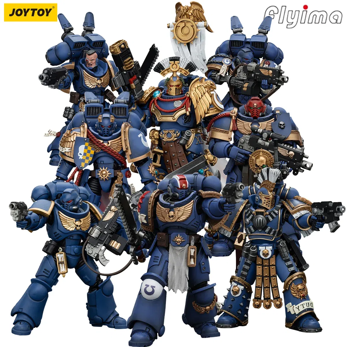 Color: Pink - [IN-STOCK]JOYTOY Warhammer 40K 1/18 Action Figures Ultramarines Lieutenant Titus&Remus Ventanus&Intercessors&Jump Pack  Model