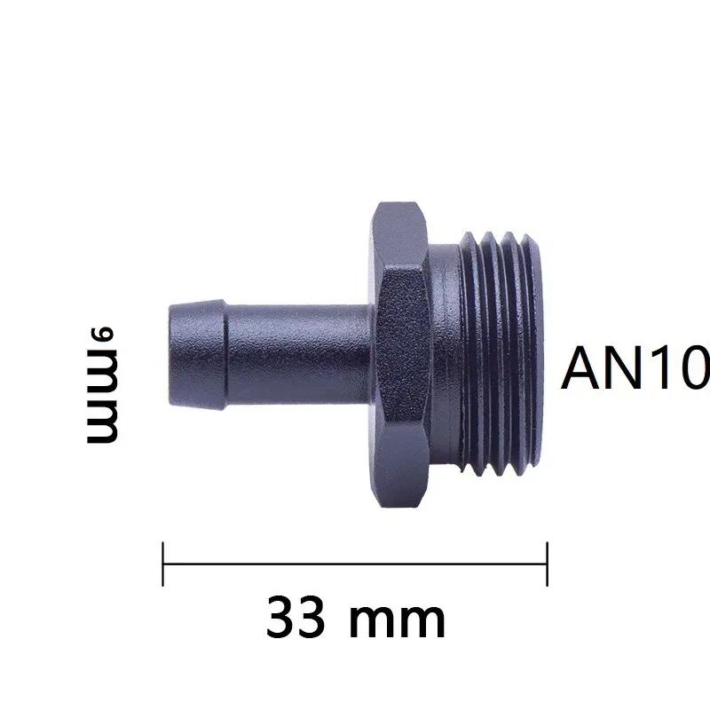 Color: Beige - Oil Hose Straight Fitting Hose Adapter Oil Cooler Fitting An6 to An6 An8 An10 1/2 1/8 3/8 1/4 NPT 5/16,AN10 AN8 to 9MM M18 M12