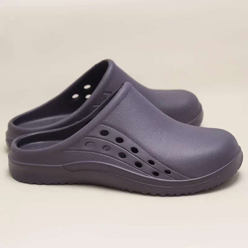 Color: green, Shoe Size: 33.5 - High Quality Scrub Shoes Non-slip Dentist Nursing Clogs Healthcare Service Work Slippers Soft Operating Room Protective Clogs