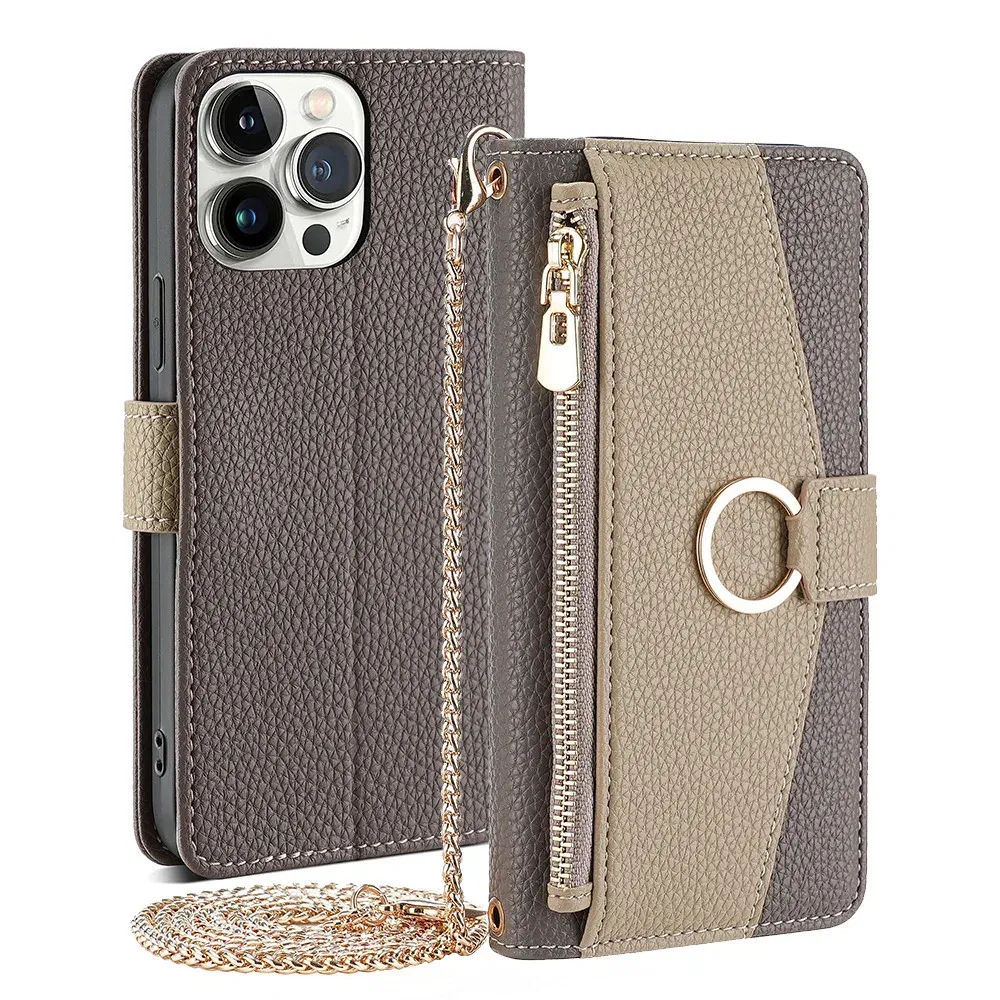 Color: Beige, Compatibility by Model: Galaxy A36 - Leather Phone Case for SAMSUNG Galaxy A05 A06 A16 A15 A36 A56 A26 5G Crossbody Wallet Case Flip Mirror Cover with Long Lanyard