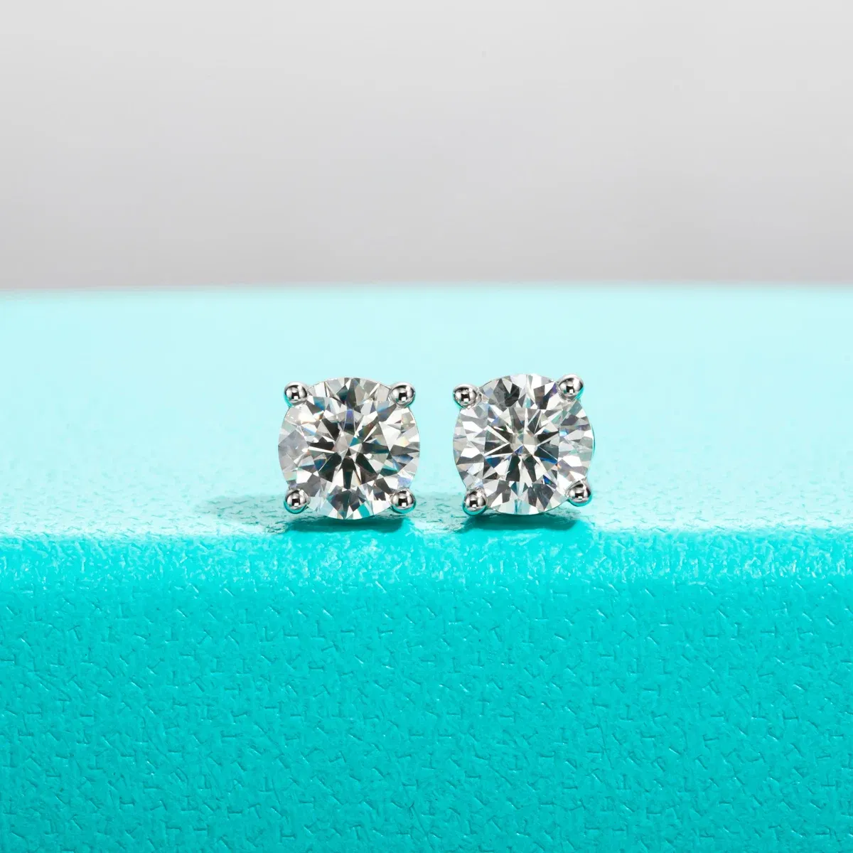 Gem Color: Black, Ships From: CHINA - AnuJewel 10k Gold 4/3/2/1.6/1/0.6ct Moissanite Stud Earrings For Women Real 10K Gold Post Anti-allergy Men Earrings Jewelry