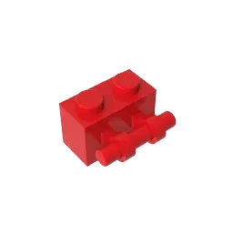 Color: light yellow - MOC PARTS Bricks GDS-652 BRICK 1X2 WITH STICK compatible with lego 30236 children's toys Assembles Building Blocks Technical