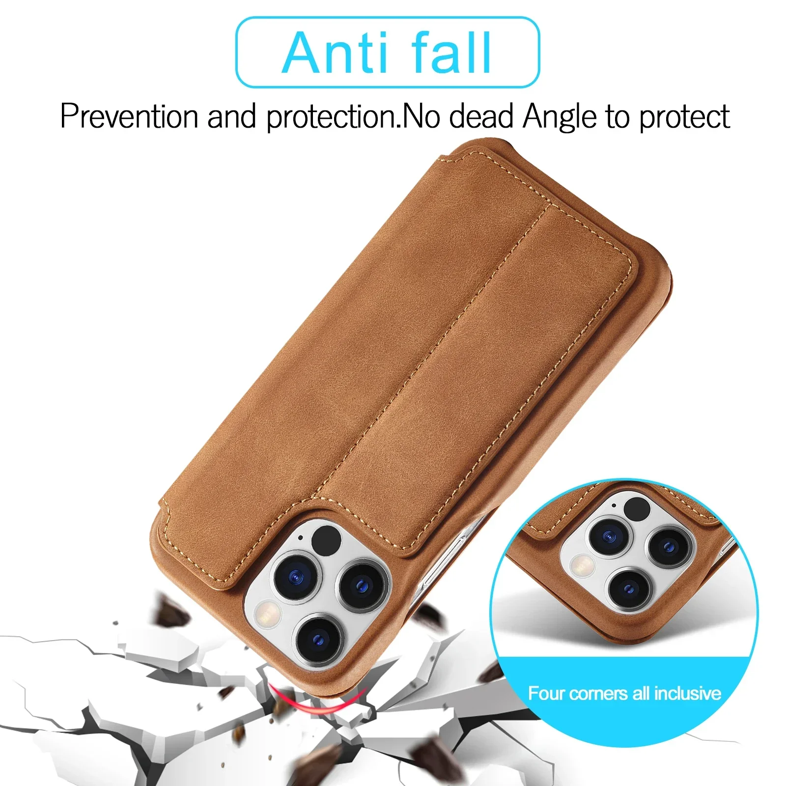 Color: Blue, Compatibility by Model: iPhone XS Max - Leather Flip Wallet Phone Cover for IPhone 17E 14 15 16 Pro Max 13 12 Mini 11 XS X XR 8 7 Plus SE 2022 Slim Card Slots Book Bag
