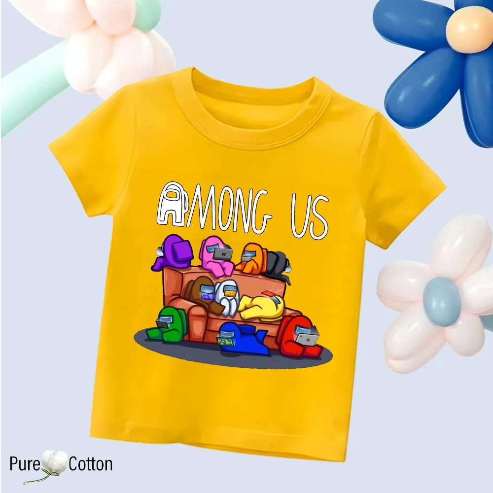 Color: Orange, Kid Size: 6 - Summer trend wear with many anime patterns sunscreen printing close to the skin cool 4-12 years old children delicate line unifo