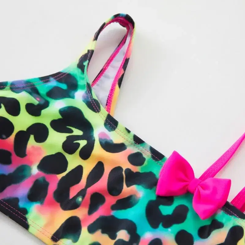 Color: black, Size: XS?€old?‰ - Lilo Stitch Gilrs Bow Bikini Set Trendy Two-Piece Swimsuits for Summer Stylish Beachwear Pool Fashion Bathing Suits 3-12Y