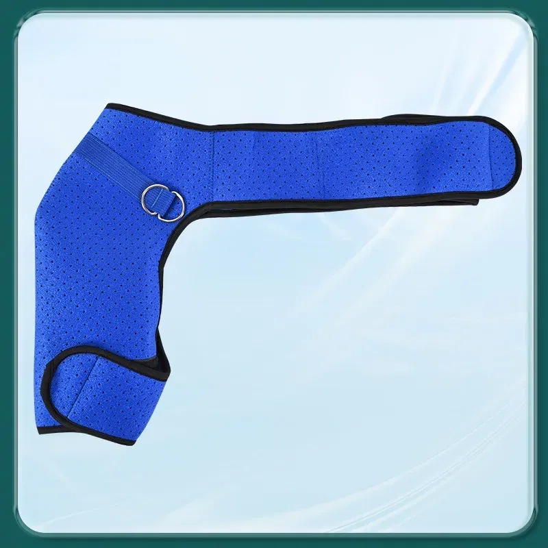 Color: Red, Size: Multi Size SML - Adjustable Shoulder Support Band Elbow Joint Clavicle Fracture Fixation Strap Pain Relief Shoulder Droop Arm Injured Guard Sling