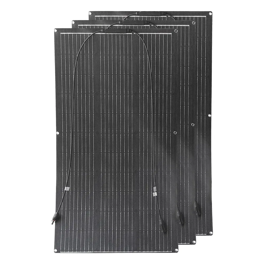 Color: Golden, Ships From: CHINA - New Solar panel kit and 300w 200w 100w flexible solar panels 12v 24v high efficiency battery charger module