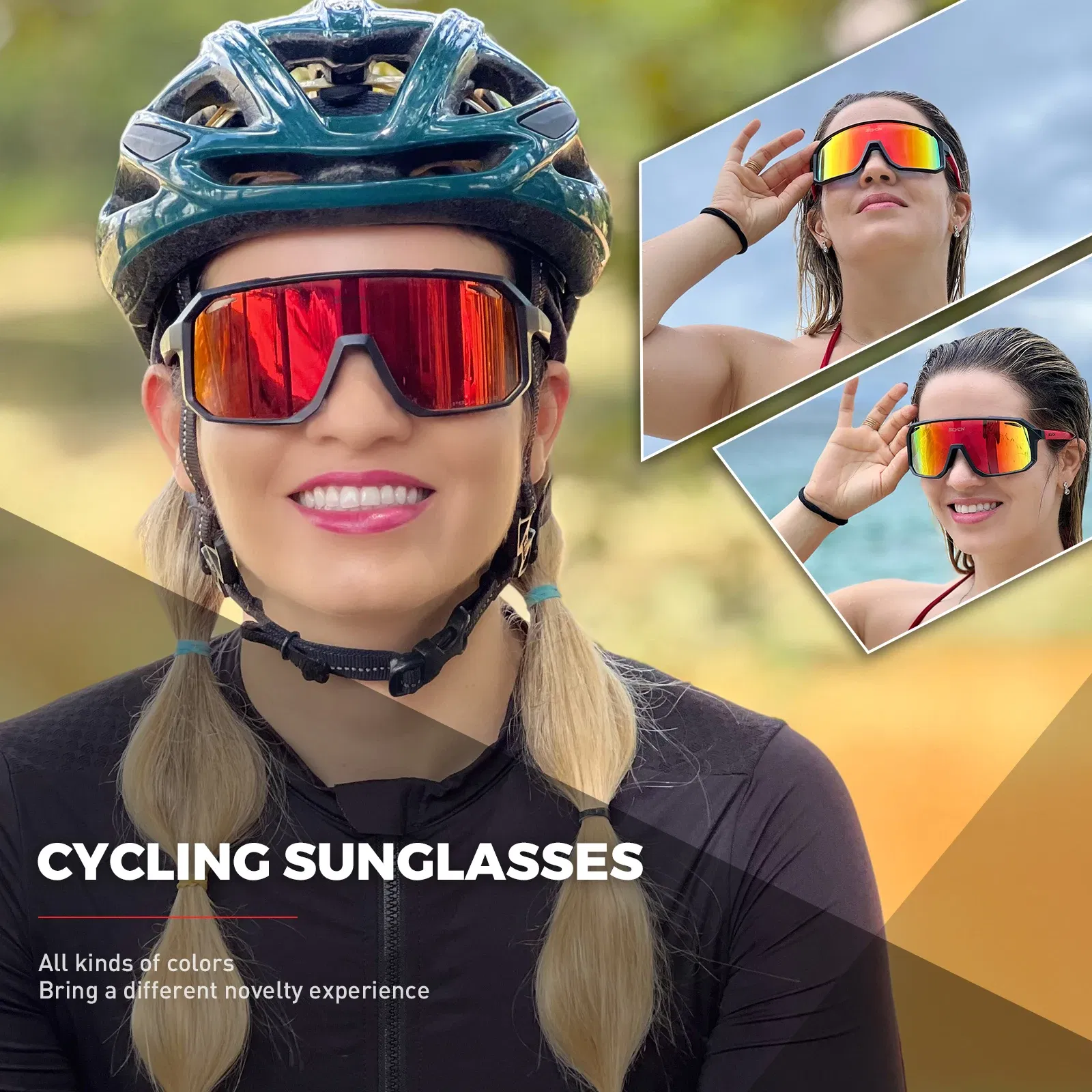Color: Light Grey, Lenses Color: WHITE - SCVCN Sports Men UV400 Sunglasses Cycling Glasses Photochromic Cycl Camp Bike Eyewear MTB Outdoor Goggles Bicycle Women Hunting