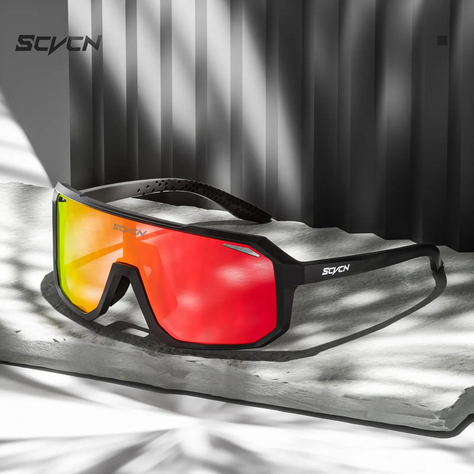 Color: Light Grey, Lenses Color: WHITE - SCVCN Sports Men UV400 Sunglasses Cycling Glasses Photochromic Cycl Camp Bike Eyewear MTB Outdoor Goggles Bicycle Women Hunting