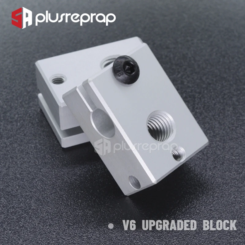 Color: Yellow - 3D Printer Accessories Heated Block MK7 MK8 MK10 V5 V6 Volcano CR10 for Print Head Extruder J-head Aluminum Block