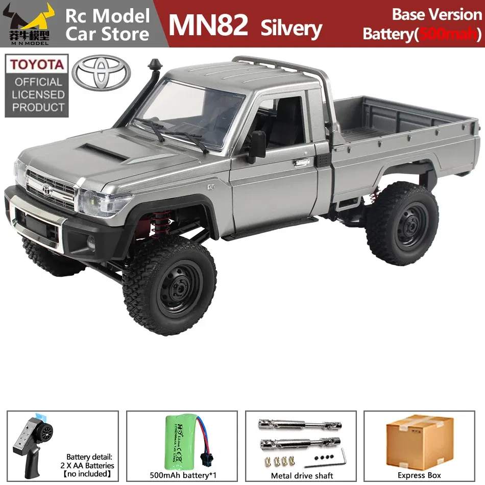 Color: Champagne - MN MODEL 1/12 4X4 Remote Control Diving Off-road Car Retro LC79 Truck Climbing All Terrain Vehicle Rock Crawler Toy for Adult