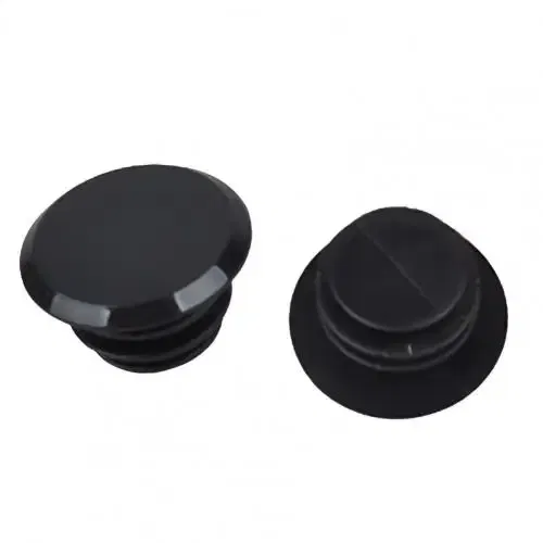 Color: black - 2Pcs Mountain Bicycle Cycling Rubber Handlebar 17-22mm End Stopper Plugs Caps End Stopper Plugs Caps
