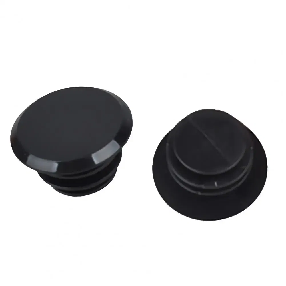 Color: black - 2Pcs Mountain Bicycle Cycling Rubber Handlebar 17-22mm End Stopper Plugs Caps End Stopper Plugs Caps