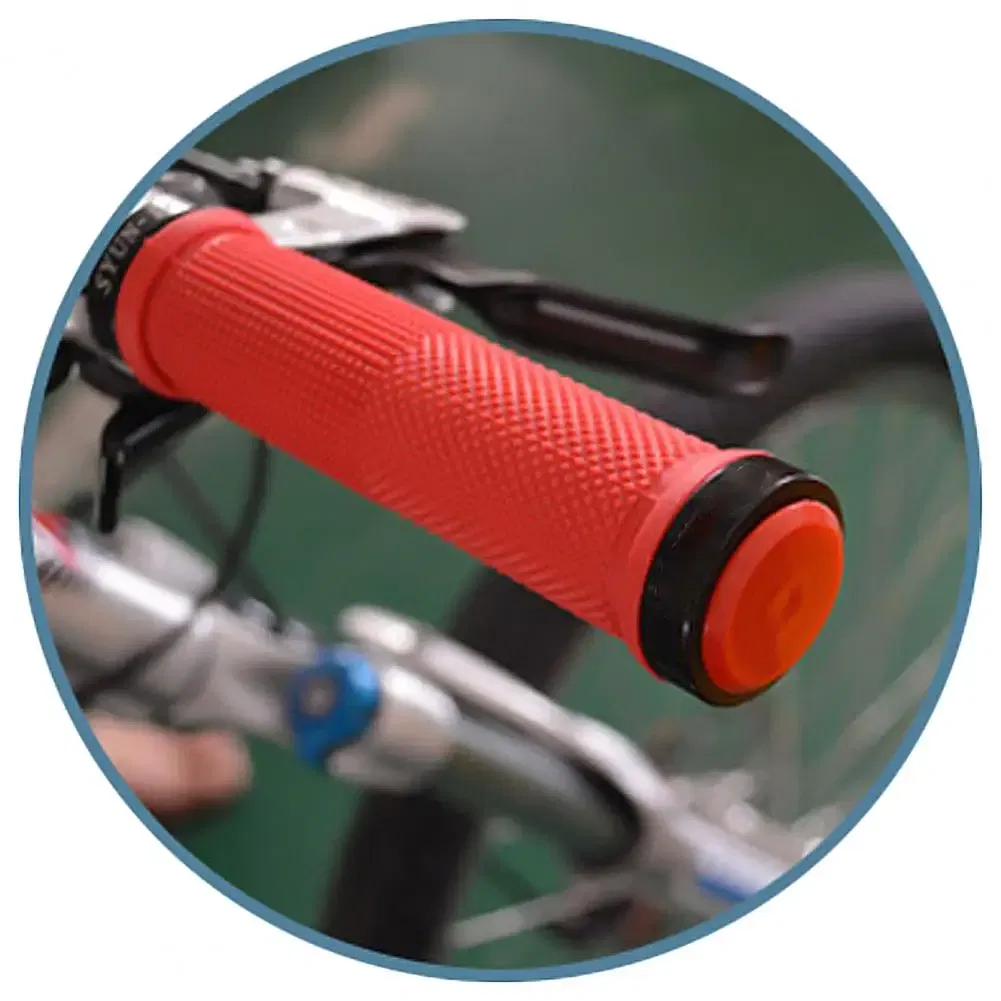 Color: black - 2Pcs Mountain Bicycle Cycling Rubber Handlebar 17-22mm End Stopper Plugs Caps End Stopper Plugs Caps
