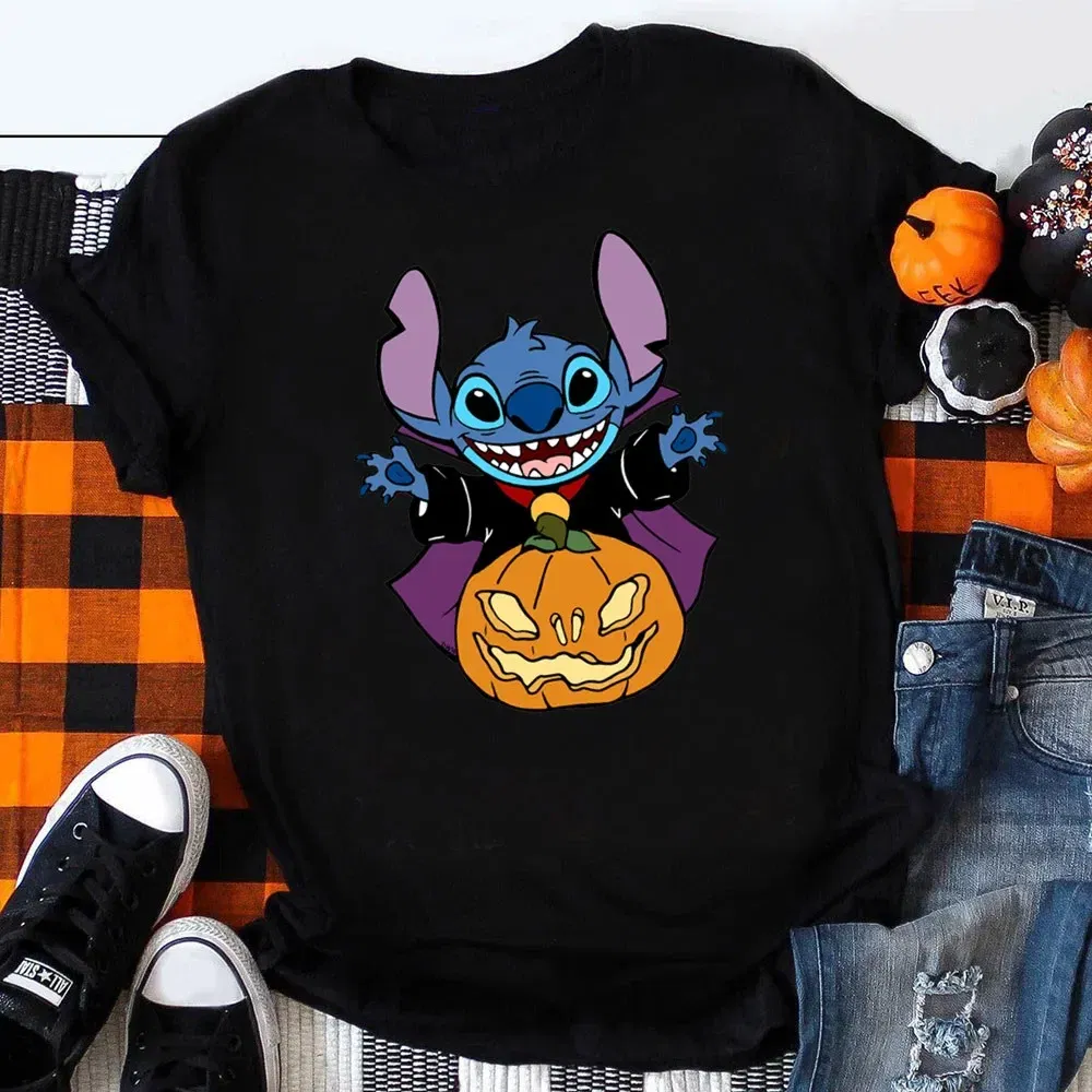 Color: Silver, Kid Size: 3T - Funny Mickey Minnie Mummy Print Disney Children Cotton T Shirts Trick Treat Fashion Halloween Cute Kid Clothes Girls Streetwear