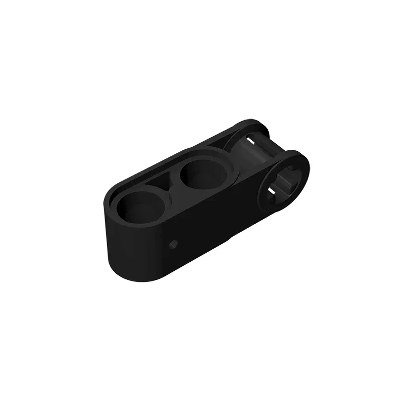 Color: Clear - Gobricks GDS-936 Technical, Axle and Pin Connector Perpendicular 3L with 2 Pin Holes compatible with lego 42003 Assembles