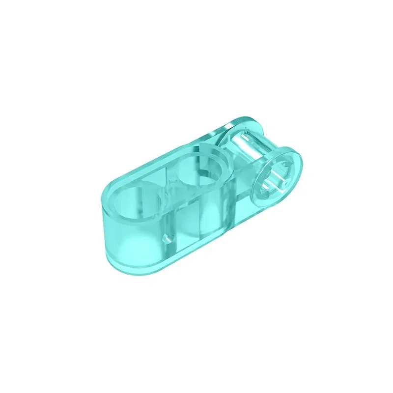 Color: Clear - Gobricks GDS-936 Technical, Axle and Pin Connector Perpendicular 3L with 2 Pin Holes compatible with lego 42003 Assembles