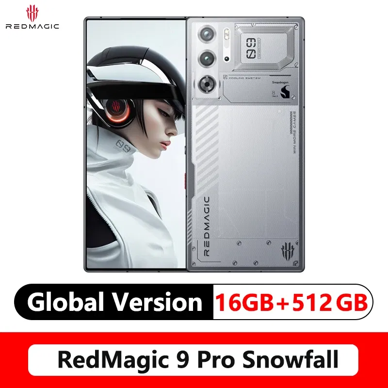 Color: WHITE, Ships From: CHINA, Bundle: Bundle 4 - Original Global Version RedMagic 9 Pro 5G Phone 6.8" Q9+ Full Flat FHD+ Gaming Phone Snapdragon 8 Gen 3 6500mAh 50MP NFC