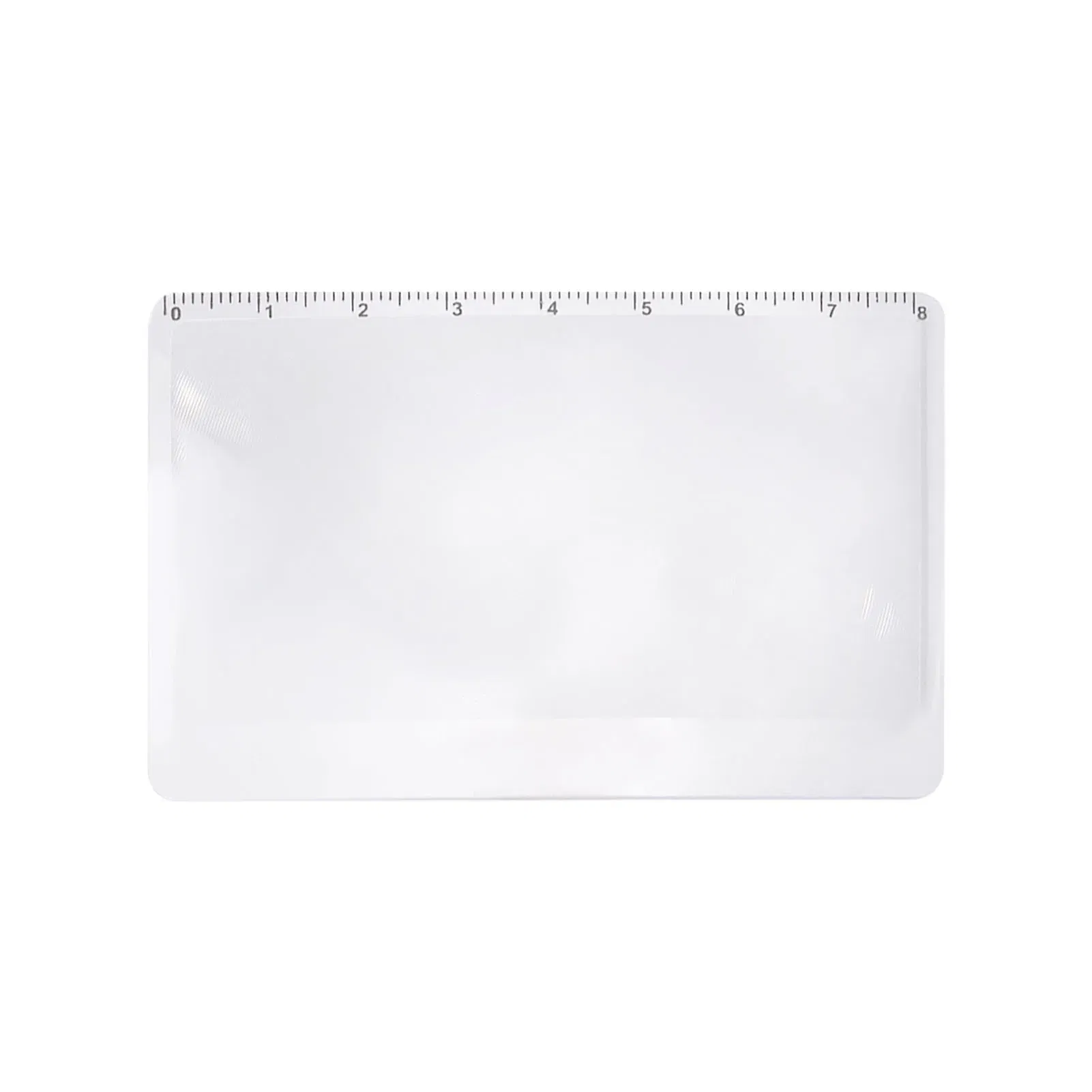 Color: WHITE, Ships From: CHINA - Portable Pocket Magnifier 3X Reading Magnifying Glass With Ruler Ultra-thin Camping Fire Starter Magnifying Glass Solar Igniter