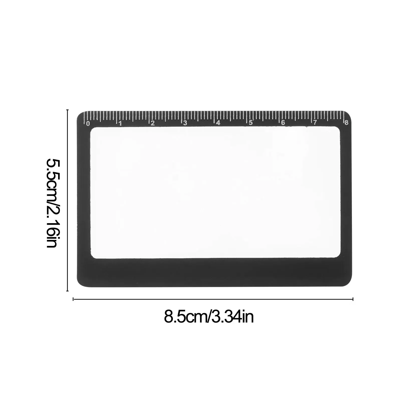 Color: WHITE, Ships From: CHINA - Portable Pocket Magnifier 3X Reading Magnifying Glass With Ruler Ultra-thin Camping Fire Starter Magnifying Glass Solar Igniter