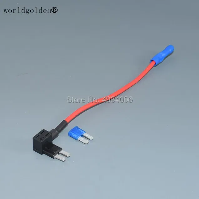 Color Name: green - Worldgolden Add Circuit Micro2 Blade Fuse Boxe Holder Piggy Back Tap Fuse Holder
