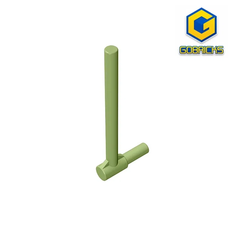 Color: GRAY - Gobricks GDS-963 Bar 5L with Handle (Friction Ram) compatible with lego 87618 DIY Educational Building Blocks Technical