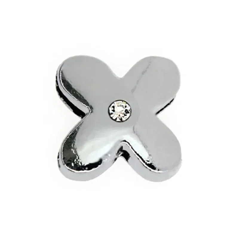 Color: SKY BLUE - 8mm Fat Slide Letters Charms Bracelet Women Jewelry Making 1pc Slide Alphabet A-Z DIY Wristband Belt Keychain Pet Collar