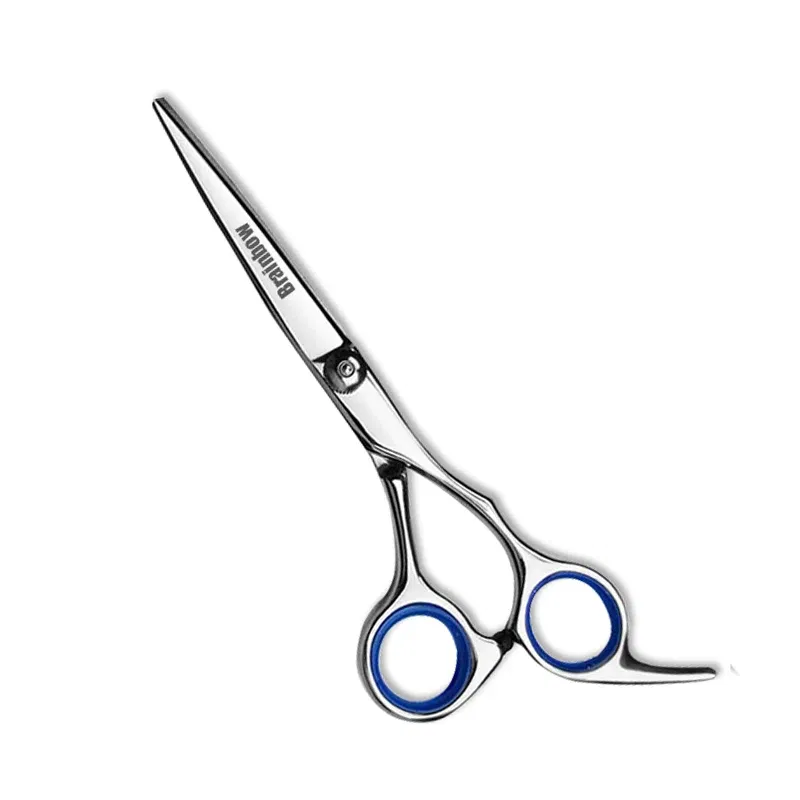 Color: green - Brainbow 6 inch Cutting Thinning  Styling Tool Hair Scissors Stainless Steel Salon Hairdressing Shears Regular Flat Teeth Blades