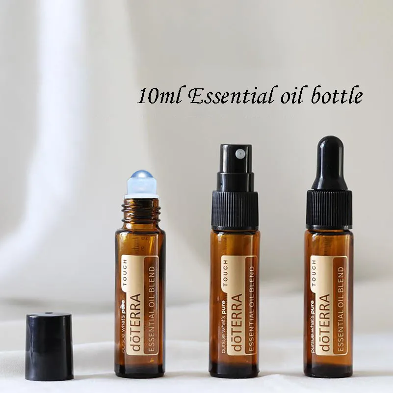 Color: light yellow, Specifications: 60ml - 10ml Empty Essential Oil Dropper Bottle and Roller Bottle Amber Glass Bottle Roll-on Bottle Refillable Containers 5pcs/10pcs