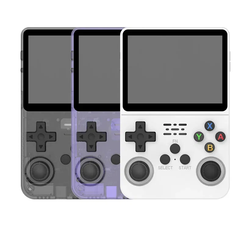 Color: Light Yellow - R36S Retro Handheld Video Game Console Linux System 3.5 Inch IPS Screen Portable Pocket Video Player 128GB Games Boy Gift