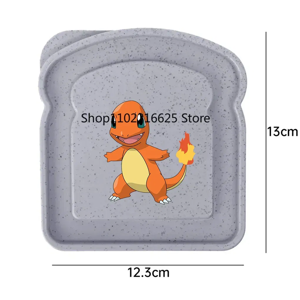 Color: PURPLE - new pokemon Sandwich Containers Lunch Toast Storage Box With Lid Portable Food Storage Reusable Microwave Lunch Sandwich Box