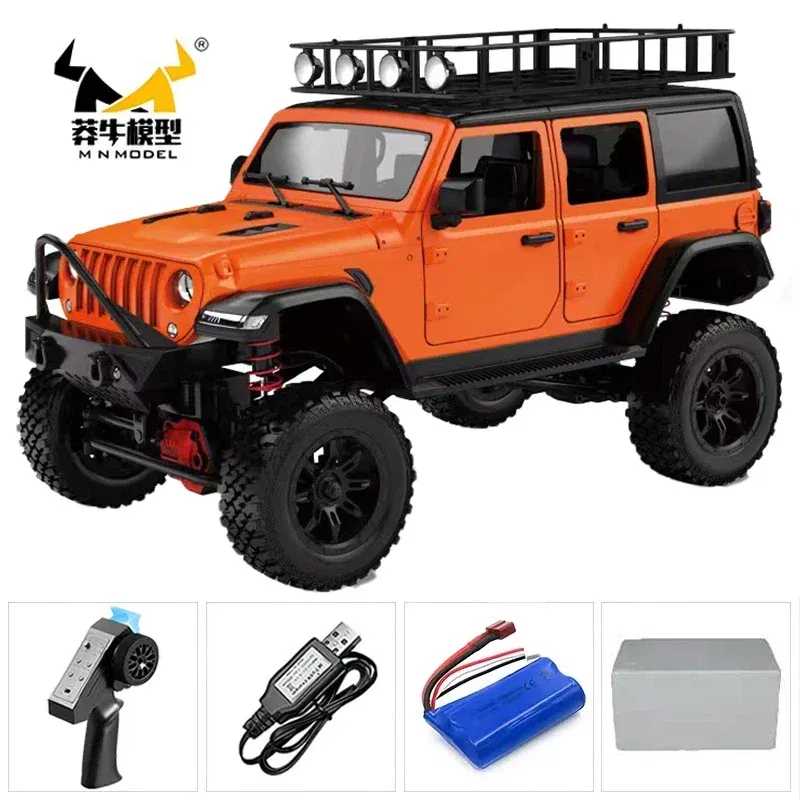 Color: plum - MN MN82 1:12 Retro Rc Car With LED Lights Full-scale Simulation LC79 Professional 4WD Remote Control Pickup RC Truck Model Toys