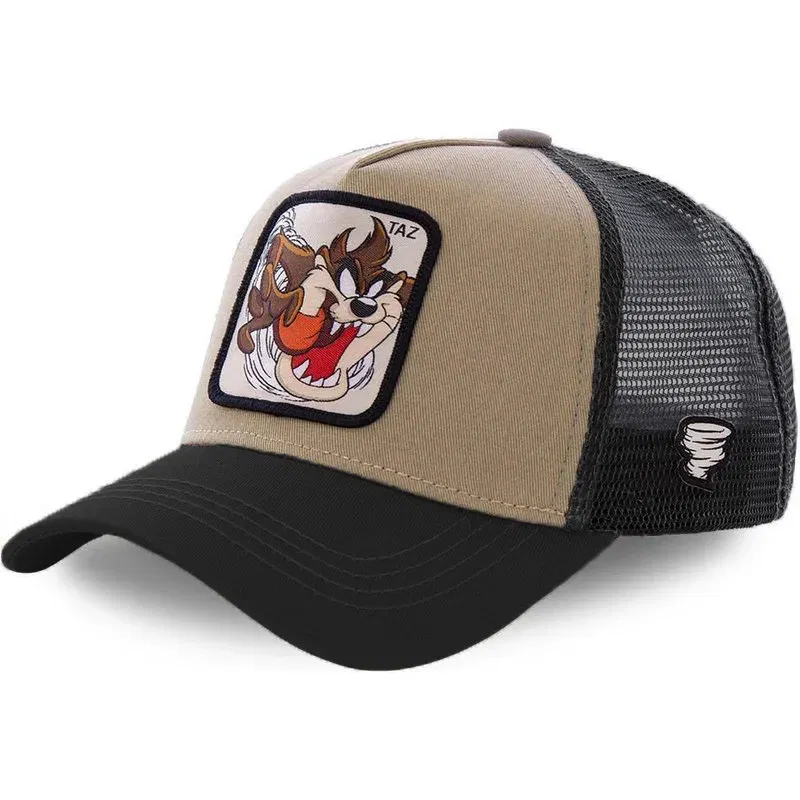 Color: SKY BLUE - High Quality Disney Styles Anime Cartoon Snapback Cotton Baseball Cap Men Women Hip Hop Dad Mesh Hat Trucker Hat Dropshipping