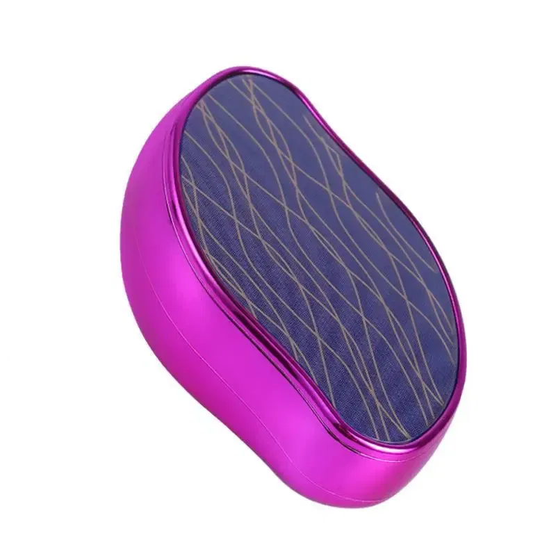 Color: Sky blue - Hot Crystal Physical Hair Removal Eraser Glass Hair Remover Painless Epilator Easy Cleaning Reusable Body Care Depilation Tool