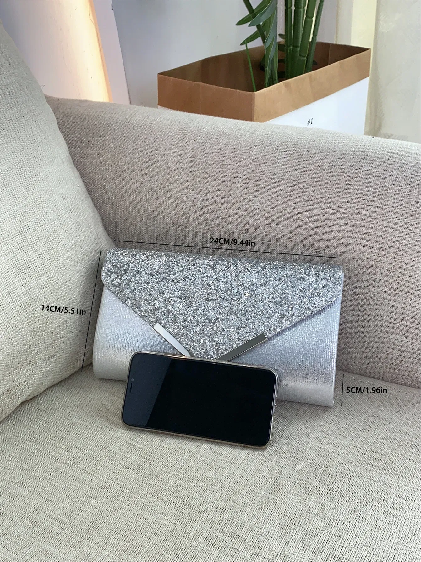 Color: DEEP BLUE - Glitter Bling,Shiny Elegant And Fashionable Envelope Clutch Bag, Party Wedding Handbag For Women Dinner Bag
