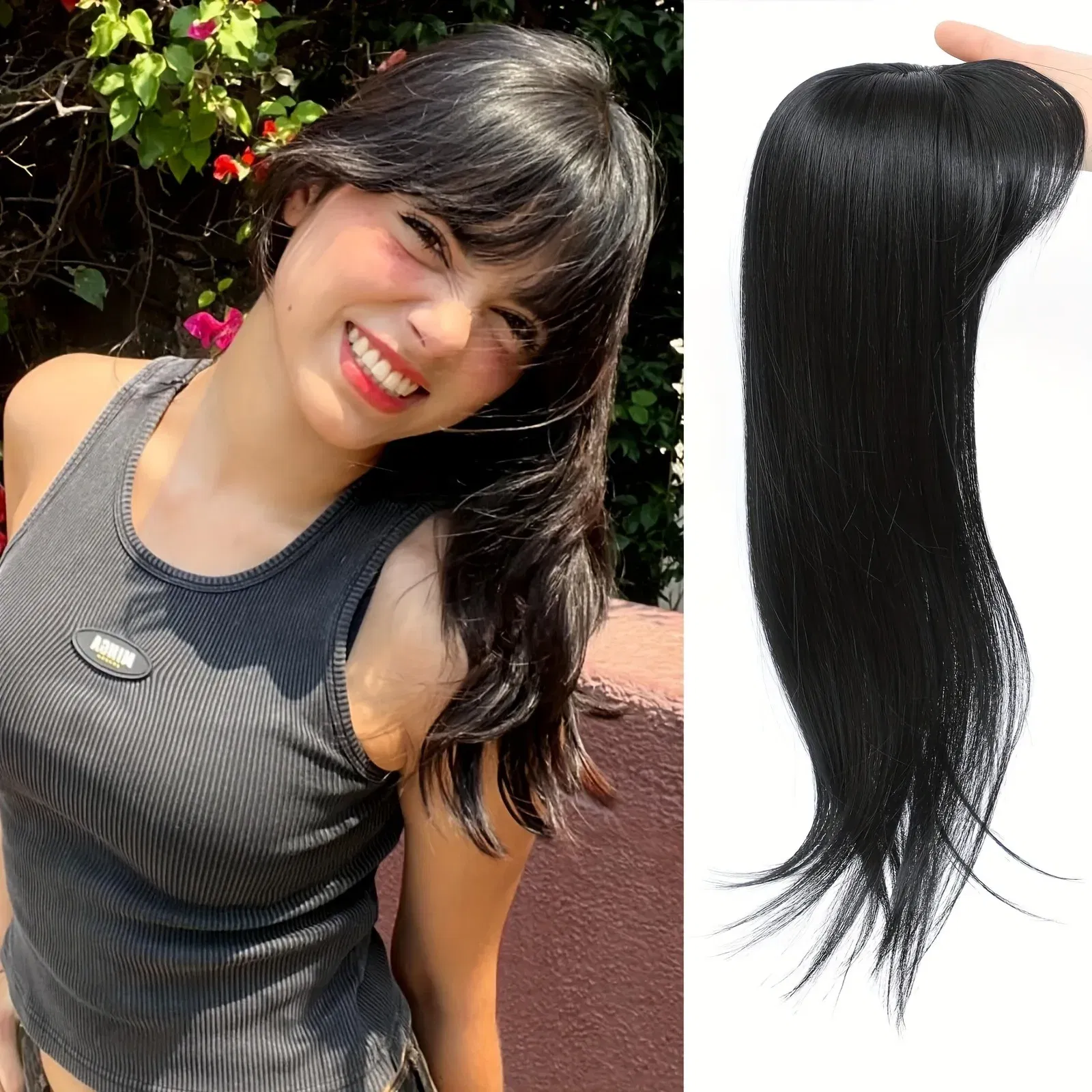 Color: #1, Stretched Length: 22inches - [22 Inch Straight Wig Block] Elegant 22 Inch Women's Straight Synthetic Wig Block, High Temperature Fiber, Light Brown to Black