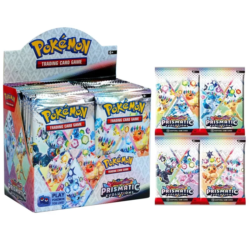 Color: Eight - *Prismatic Evolutions 360Pcs Pokemon Card Journey Together Stellar Crown 151 Ultra Prism English Booster Battle Transaction *///