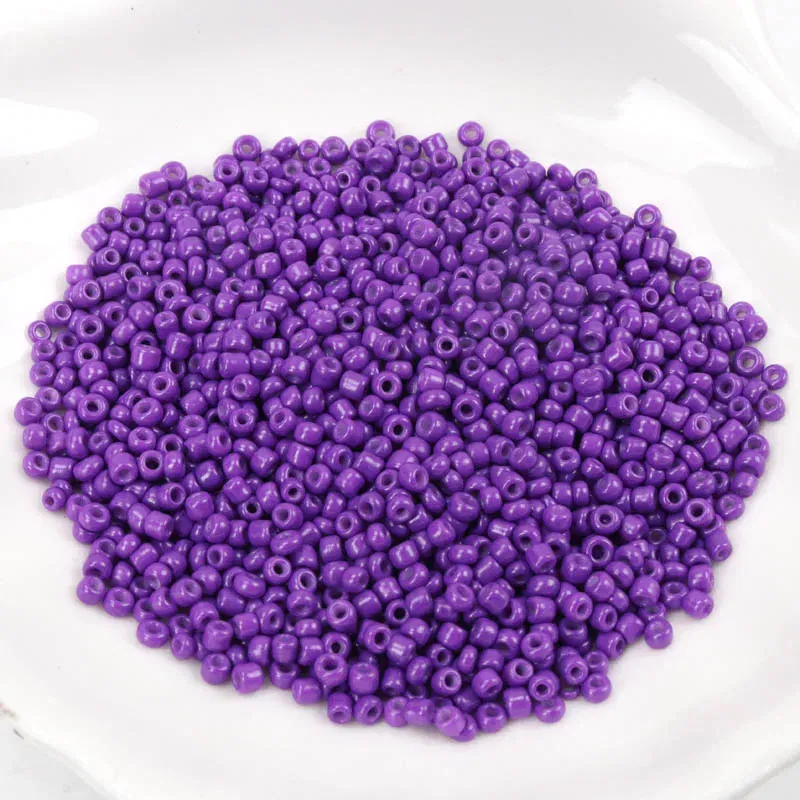Color: PURPLE, Item Diameter: 3mm - 150-1000pcs 2/3/4mm Charm Czech Glass Seed Beads DIY Bracelet Necklace Beads For Jewelry Making DIY Earring Necklace