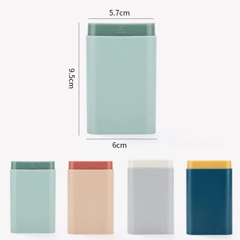 Color: Pink - Mini Small Portable Travel Vitamin Box Pill Cases Container Organizer Storage Tablet 7 Days 6 Grids Medicine Fish Oils